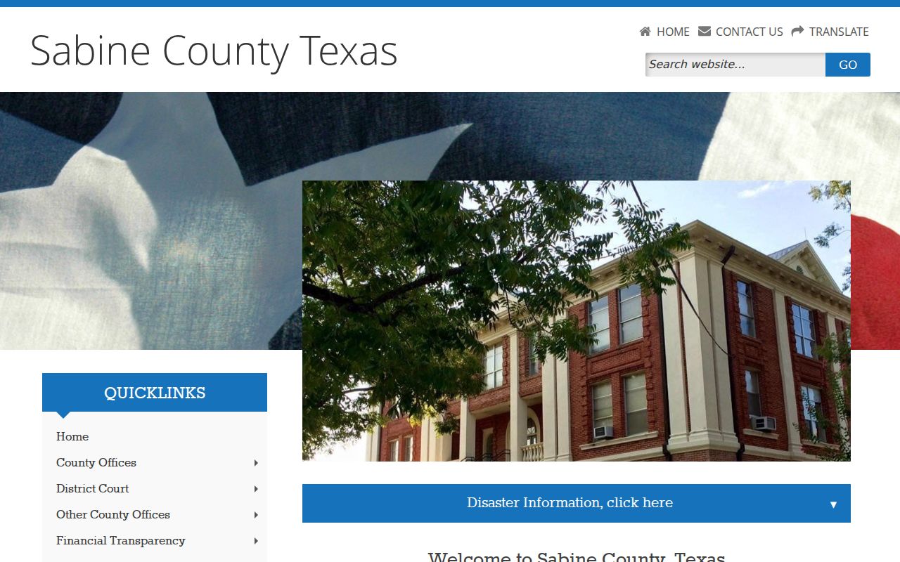 Sabine County court docket courthouse source